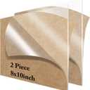 2 Pieces 8 x 10 Clear Acrylic Sheets Blank Acrylic Signs,1/8 inch Thick (3mm) Plexiglass Perfect for Wedding Table Numbers,Acrylic Table Signs,Calligraphy and Painting