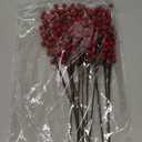 12Pcs Artificial Red Berries Stems, 13.5" Waterproof Burgundy Berry Branches for Home Holiday Wedding DIY Christmas Tree Wreath Flower Decor