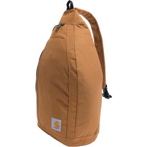 Carhartt Durable Sling Bag, Crossbody Backpack with Side Release Buckle, Tablet Sleeve and Adjustable Strap, Carhartt Brown