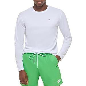 Calvin Klein Men's Standard UPF 40+ Long Sleeve Quick Dry Swim Shirt, Small