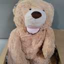 MorisMos 51 inch Smile Giant Teddy Bear, Large Stuffed Bears with Big Footprints, Big Stuffed Animals Cuddly Plush Gifts for Girlfriends, Boyfriend, Brown