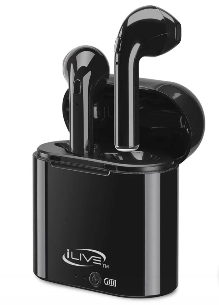 iLive True Wireless Bluetooth Earbuds in Black