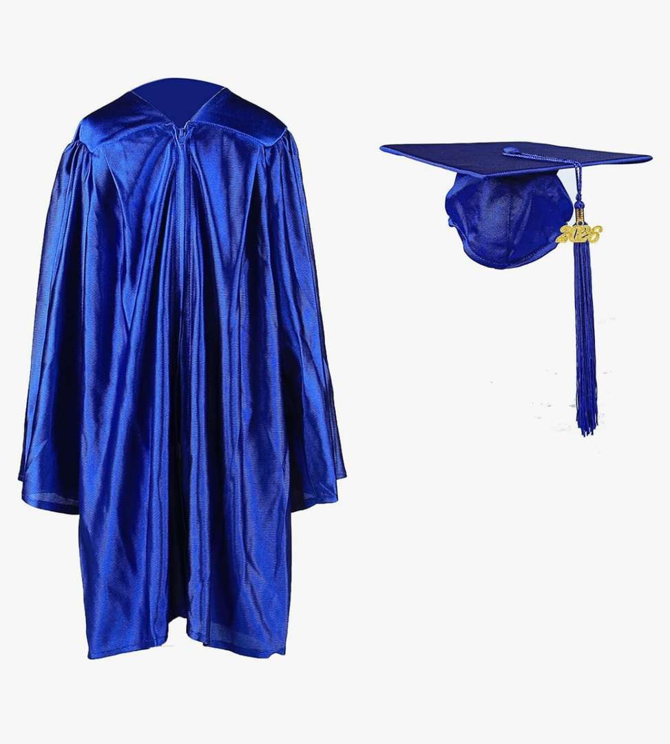 Shiny Kindergarten Graduation Cap and Gown Set 2025 24