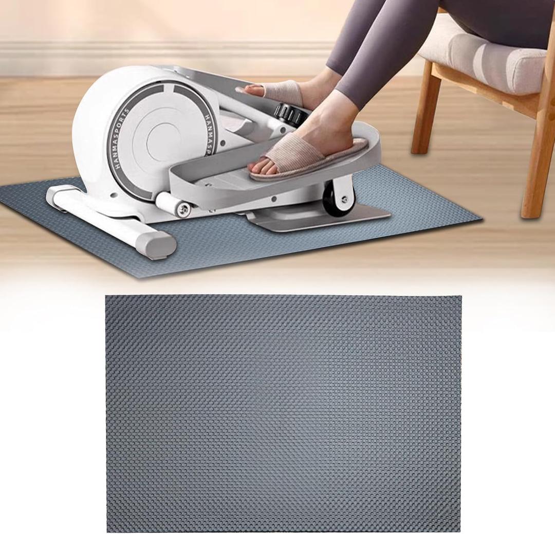 Non-Slip Mat, Apply to Under Desk Elliptical Peddler While Sitting, Perfect for Electric Seated Foot Pedal Exerciser, Enhanced Stability & Floor Protection