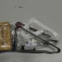 Support Feet for Pet Gate (Updated Version), Pet Gate Metal Support Feet Set of 2 for Extra Wide Foldable Dog Gate, Easy to Install, A Pair of Safety Fence Feet for Wooden Dog Gate, Brown