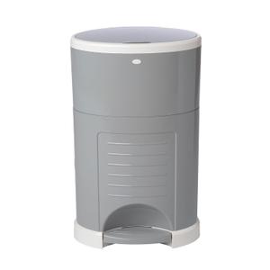 Diaper Dekor Plus Hands-Free Diaper Pail | Largest & Easiest to Use | Just StepDropDone | Doesnt Absorb Odors | Quick Bag Change | Great for Cloth Diapers | 70% Recycled Materials | EKO Gray