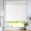 CHICOLOGY Roller Shades, Cordless Blinds, Window Shades for Home, Roller Window Shades, Window Treatments, Door Blinds, Light Filtering Shades, Chalk White, 70" W x 72" H