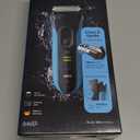 Braun Electric Series 3 Razor with Precision Trimmer, Rechargeable, Wet & Dry Foil Shaver for Men, Blue/Black, 4 Piece