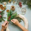 Norfolk Pine Branches, 12pcs Artificial Plants Norfolk Garland Real Touch Artificial Pine Branches Christmas Greenery, DIY Crafts for Xmas Indoor Outdoor Home Party New Year Decor