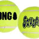 KONG - Squeakair Balls - Dog Toy Premium Squeak Tennis Balls, Gentle on Teeth - for Small Dogs (3 Pack)