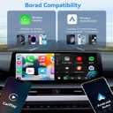 Wireless CarPlay Adapter for iPhone, 2-in-1 Wireless Car Play & Android Auto Adapter, 3X Fast Stable Connection-No Latency from iOS 10+, Wide Compatibility, Plug & Play for 2015+ Cars with USB/Type C