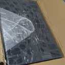 6 Pcs Plastic Pallets for Basement Storage Nestable Moisture Waterproof Lightweight Floor Pallets with Breathable Grid for Indoor Outdoor Supermarket Warehouse (19.6 x 11.8 x 3.9 Inch, Black)