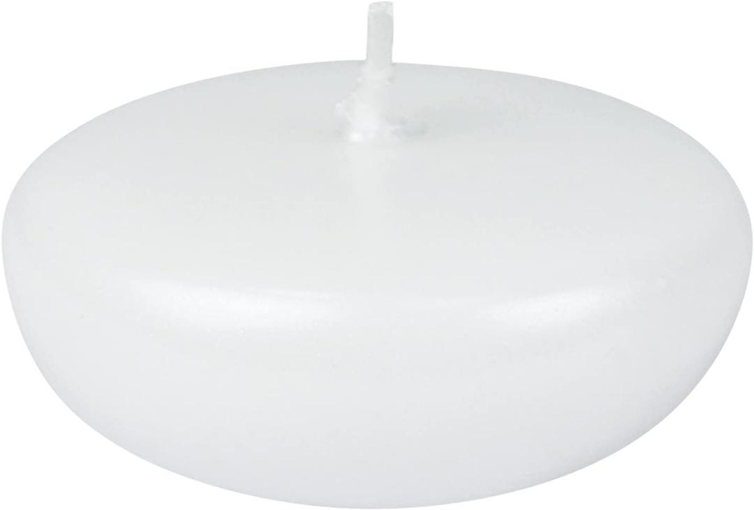 24-Piece Folding Candles, 2.25-Inch, Pearl White