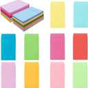 120-Pack 2.253.5 Inch Colorful Small Coin Envelopes, 10 Vibrant Colors, Mini Envelopes for Seeds, Small Items Storage, with Secure Full-Flap Seal