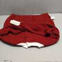 UNCLECAT Women's Cropped Cardigan Sweaters Fall Long Sleeve Open Front Cardigans Button Down Color Block Knit Outwear Coats (Wine Red), S