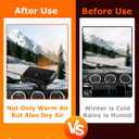 Car Heaters for Vehicle, 12v Portable Heater for Car, 3-in-1 Plug in Car Heater, 10s Quick Heating 360 Rotatable Handheld Cars Windscreen Defogger, Multifunctional Plugs Into Cigarette Lighter