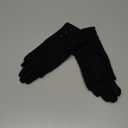 Tomily Winter Warm Knit Fingerless + Touchscreen Texting Thick Cotton Full Gloves 2-in-1 (Black)