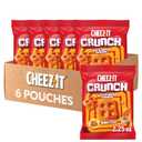 Cheez-It Crunch Cheesy Baked Snacks, Lunch Snacks, Kick'n Nacho Cheese (6 Pouches) (EXP 12/23/26)
