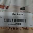 Hair Trends Travel Hair Dryer Brush, Nano Titanium 2 Inch One Step Hair Dryer & Styler Volumizer, Mini Oval Hot Air Brush, White and Rose Gold, HB004