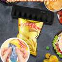 Bag Sealer Mini Rechargeable,3000mAh Heat Sealer Machine with 5 Adjustable Gears Chip Bag Resealer,Plastic Bag Sealer for Food Snack Bags Storage(black)