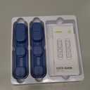 6 Pack Magnetic Cable Clips [1s Open/Lock], Laitver Cord Organizer Holder Strong Adhesive Desk Cable Management- Organize Charging Cords Neatly for Home, Office, Car,Desk, Nightstand-Porcelain Blue