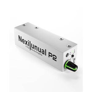 P2 Ultra-Compact In-Ear Monitor Amplifier, Personal Headphone Amp with XLR/TRS Input 3.5mm Output, In Ear Monitor System with Stereo/Mono Switching, Seven-Color Breathing Light (DIP switch)