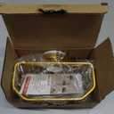 TAILI Sponge Holder for Kitchen Sink with Strong Suction Cup Removable, Rustproof Aluminum Sink Caddy for Sponge, Brush, Scrubber, Scraper -Gold