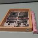 TOOCHUNAG Cat Eye Lash Clusters Kit Wispy DIY Lash Extension Kit Natural Eyelash Extension Kit 7-16mm Individual Cluster Lashes Extensions with Lash Bond and Seal, Tweezers, Brushes (30D + 40D)