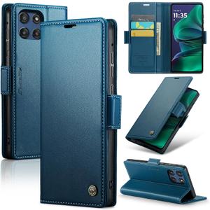 HAII for Motorola Moto G Stylus 5G (2025) 6.7" Wallet Case, with Credit Card RFID Blocking Credit Magnetic Closure Protective Cover Slot for Moto G Stylus 5G 2025 (Blue, Moto G Stylus 5G 2025)