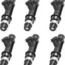 FJ313 3.8L Fuel Injector Set 6Pcs 2Holes, Compatible with 2000-2005 Chevrolet Camaro Impala Buick LeSabre Park Avenue Regal Pontiac Bonneville Firebird Grand Prix, Replace# 12586551