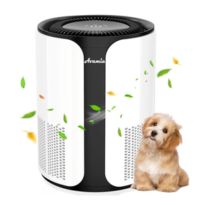 Avamia Air Purifier for Large Rooms up to 1100 Sq Ft, H14 HEPA Filter Air Purifiers for Bedroom with 360° Air Inlet, Compact Portable Cleaner for Pets, Smoke, Dust, Dander, Odor, Pollen, 4 Pack