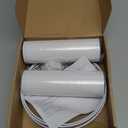 Small Lampshades Set of 2, White Linen Drum Lampshades, 8.66" Top x 8.66" Bottom x 7.87" High Lamp Shade, Lamp Shades Replacement for Table and Floor Lamps, Pendant Light, Handcrafted, Easy Assembly