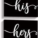 hold fizz His and Hers Bedroom Bathroom Decor, Black Couple Wall Art 11x14 Set of 2, Bedroom Wall Decor for Couples, Christmas Valentines Day Gifts for Husband and Wife Wall Decor