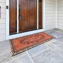 Large 47"x22" Heavy Duty Welcome Mat Outdoor with Non-Slip Rubber Backing - Durable Outdoor Door Mat for Front Door Entrance, Garage, Patio & High Traffic Areas（Home）, 1'10" x 3'11"