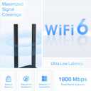 TP-Link WiFi 6 USB Adapter for Desktop PC - (Archer TX20U Plus) AX1800 Wireless Network Adapter with 2.4GHz, 5GHz, High Gain Dual Band 5dBi Antenna, WPA3, Supports Windows 11/10