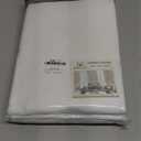 H.VERSAILTEX 100% Blackout Curtains for Bedroom Thermal Insulated Linen Textured Curtains Heat and Full Light Blocking Drapes Living Room Curtains 2 Panel Sets, 52x84 - Inch, Pure White