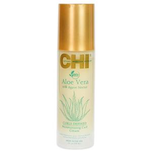 CHI Aloe Vera Moisturizing Curl Cream, Leaves Curls Defined, Bouncy, & Crunch-Free, Sulfate, Paraben & Gluten Free, 5 Oz