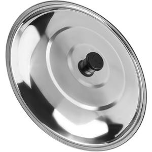 Stainless Steel Pan Lid, 12'' 13'' 14'' 15'' Wok Lid With Knob Cooking Pot Lid Frying Pan Cover Replacement For Kitchen Accessories (36cm)