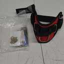 Service Dog Vest, ID Tag + 50 ADA Information Cards, Service Dog Harness w Patch in Sizes X Small to XX Large, Ruggedized Metal Tag, Service Animal Information Cards, ESA Accessory Set Medium (Red)