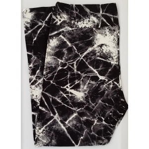 TC LuLaRoe Tall & Curvy Leggings Cute Marbled Tie Dye on Black , Pack Of 2