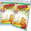 2ct Magnetic Comic Book Display Cases200PT Crystal Clear One Touch Holders, UV Protection Magazine Slab Protectors, Premium Wall Mountable Comic Book Protectors, Iner Size: 7.5"*10.9"