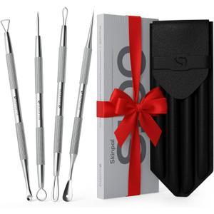 Suvorna Pimple Popper Tool Kit | Milia Remover | Lancets for Facial Extraction | White head Extractor Tool for Face | Comedone Extractor | Blackhead Remover tool | Acne Needle Tool & Cyst Removal Tool