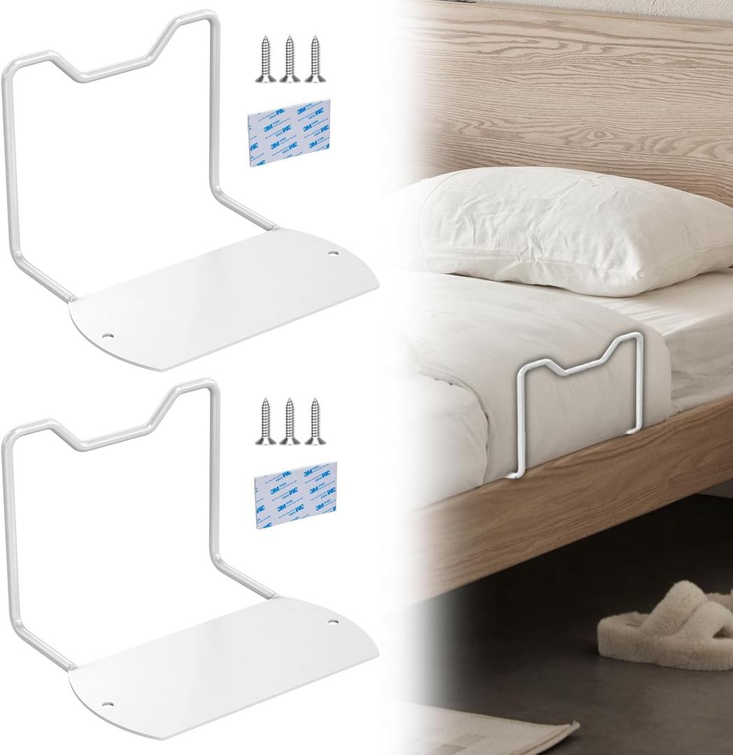 Mattress Slide Stopper Fit Wooden Bed Frame,Mattress Retainer Bar from Sliding,Anti Bed Sliding Holder in Place(Black,3.93" H,2Pack)