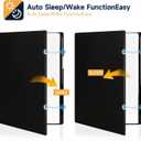 Case for Remarkable Paper Pro Tablet 11.8" (2024 Released) Lightweight and Hard Back Shell Protective Book Folio Cover,Have Auto Sleep/Wake,Pen Holder and Pen Tips Box (Black)