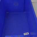 Nest and Stack Plastic Storage Container and Distribution Tote, (22-Inch L x 14-Inch W x 10.5-Inch H), Blue