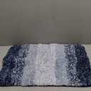 OLANLY Bathroom Rugs Mat 24x16, Extra Soft Absorbent Microfiber Bath Rugs, Rubber Backing, Quick Dry, Machine Washable Bath Mats for Bathroom Floor, Tub and Shower, Home Decor Accessories, Navy Blue