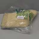 VHC Brands Burlap Vintage Ruffled Absorbent Bath Mat- Farmhouse Cottage Shower Bathroom Decor Beige, 20x30