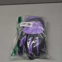 Geyoga Kids Waterproof Winter Snow Ski Gloves for Boy Girl Outdoor Warm Thickening Snowboard Gloves (8-12 Years, Light Purple)