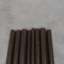 Curtain Rods for windows 66-120 inch, 5/8 inch Decorative Brown Splicing Heavy Duty Metal Curtain Rod set with Brackets