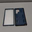 FNTCASE for Samsung Galaxy S23-Ultra Case: Military Grade Drop Proof Protection Mobile Cover with Kickstand | Matte Textured Rugged Shockproof TPU | Protective Sturdy Phone Case - Blue